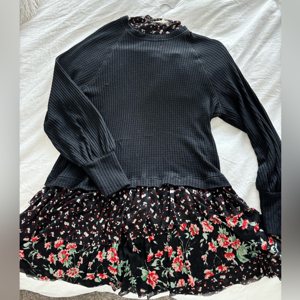 Free People floral tunic